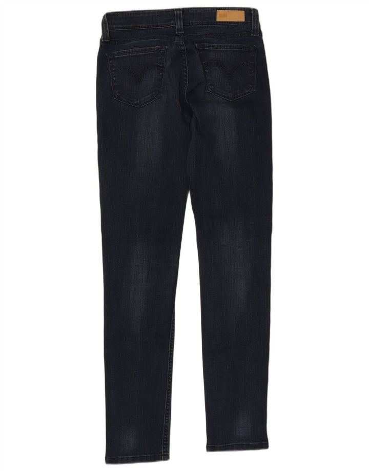 Levi's Womens Slim Jeans W27 L32 Navy Blue Cotton