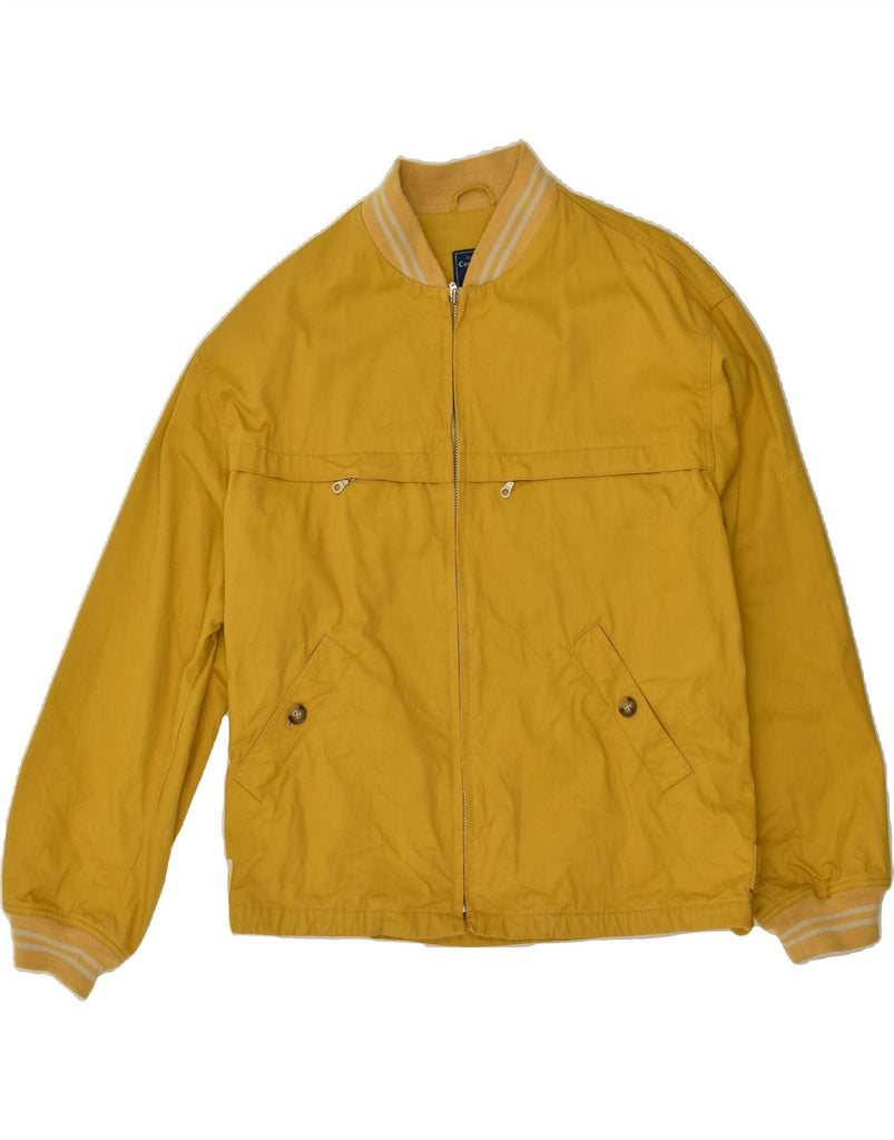 DOLOMITE Mens Bomber Jacket UK 42 XL Yellow Cotton | Vintage Dolomite | Thrift | Second-Hand Dolomite | Used Clothing | Messina Hembry 