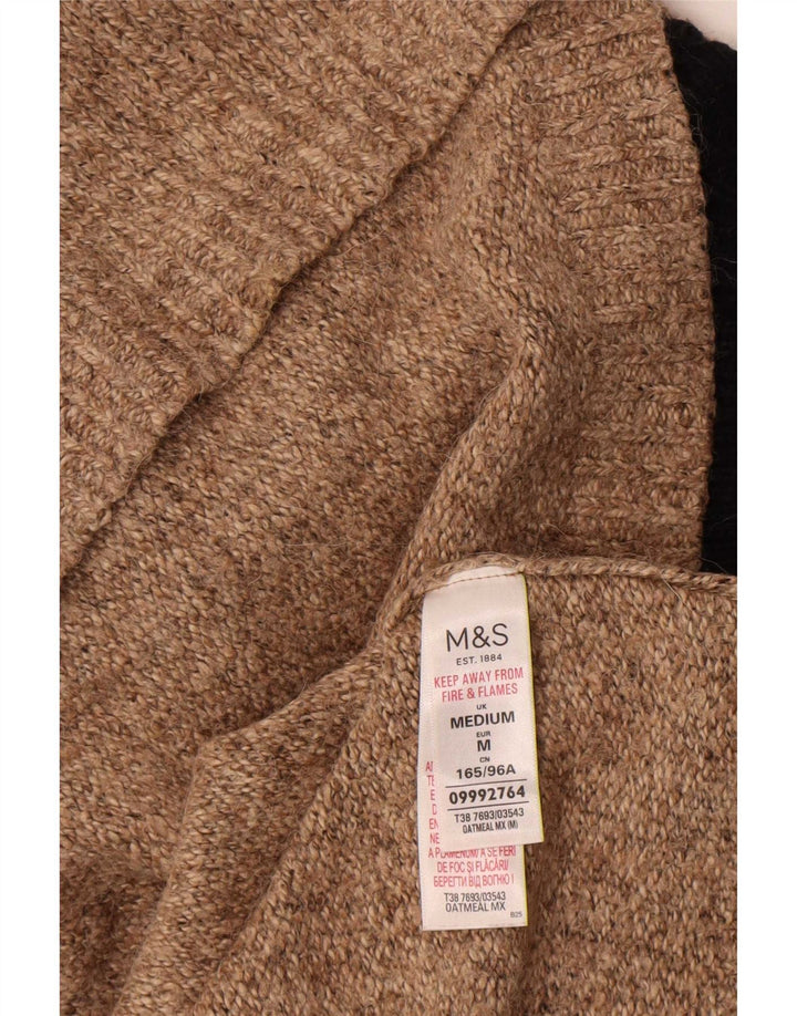 Marks & Spencer Womens Short Sleeve Turtle Neck Jumper Sweater UK 14 Medium