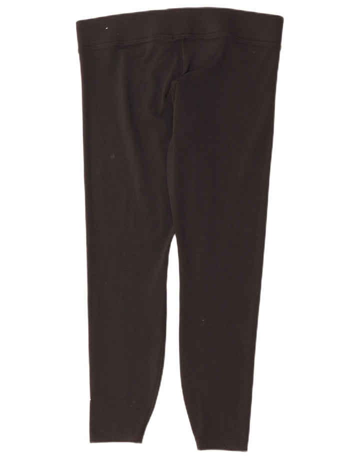Nike Womens Leggings UK 14 Large  Black Cotton