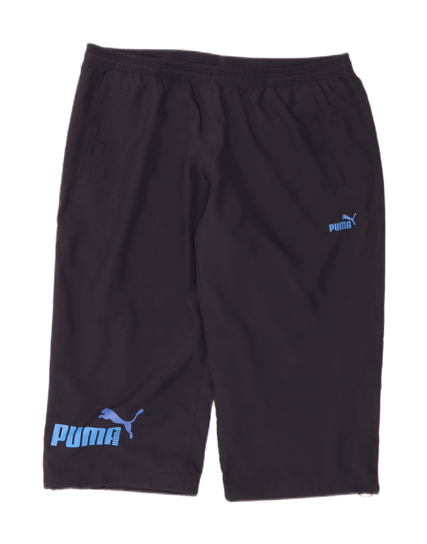 Puma Mens Capri Tracksuit Trousers XL  Navy Blue Polyester