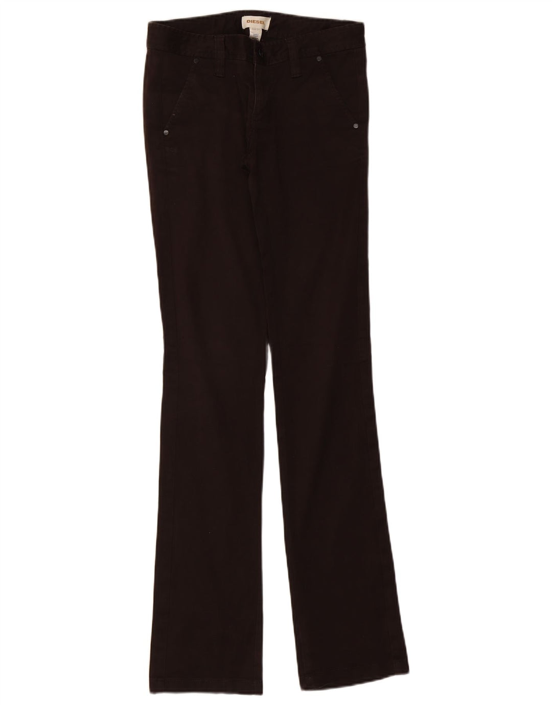 Diesel Womens Bootcut Jeans W27 L34 Black Cotton