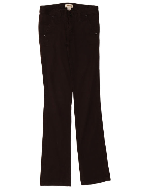 Diesel Womens Bootcut Jeans W27 L34 Black Cotton