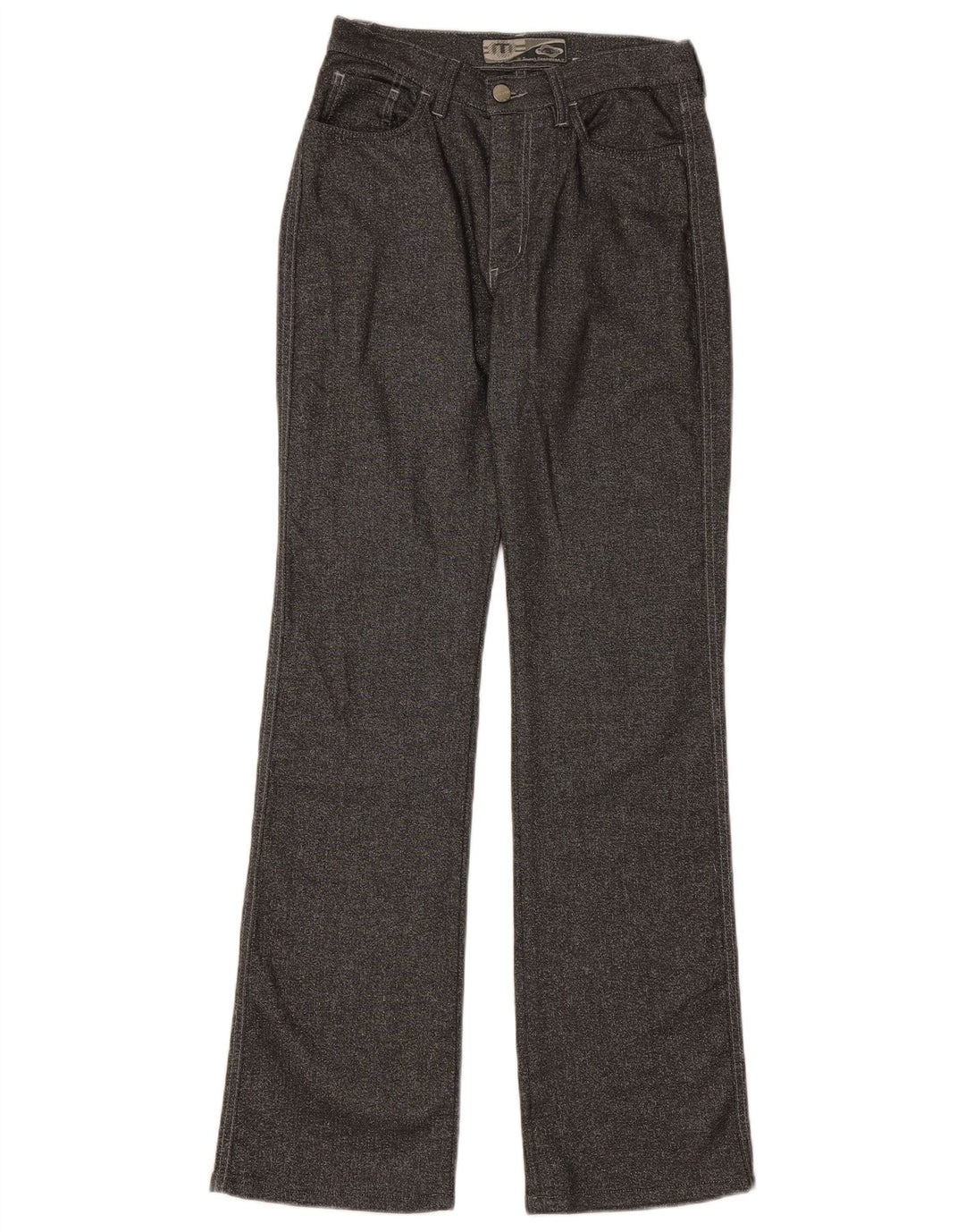 TAKE TWO Womens Bootcut Casual Trousers W29 L32 Grey Cotton