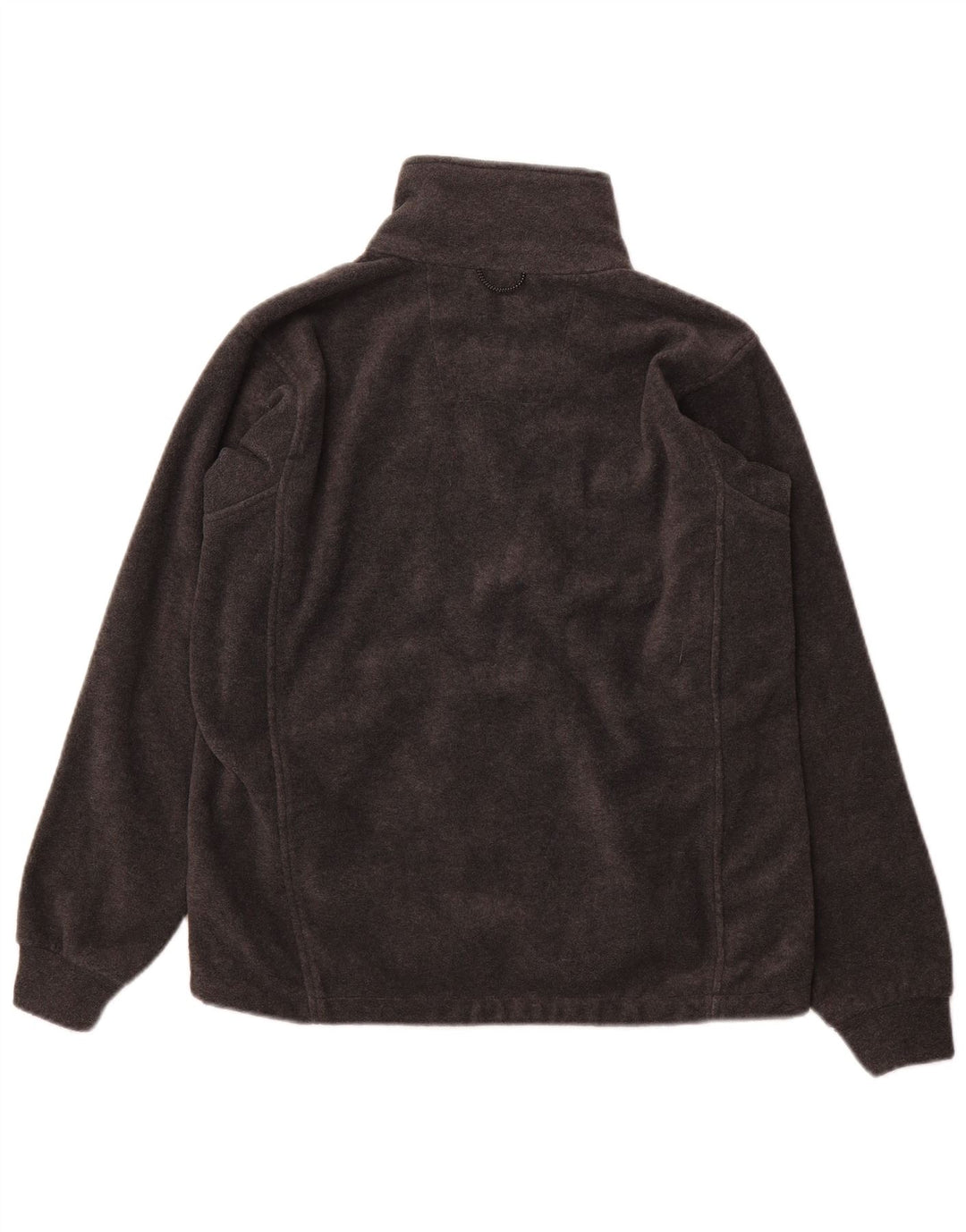 COLUMBIA Womens Oversized Fleece Jacket UK 10 Small Grey Polyester