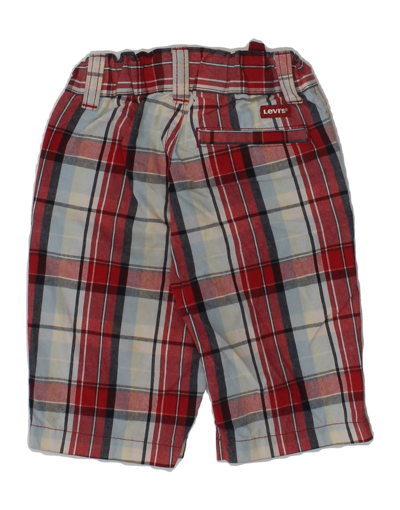 LEVI'S Baby Boys Chino Shorts 18-24 Months W18 Red Check Cotton | Vintage Levi's | Thrift | Second-Hand Levi's | Used Clothing | Messina Hembry 