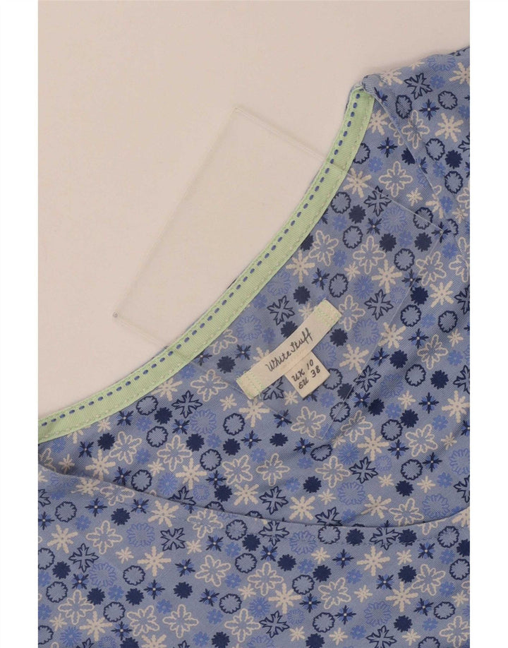 White Stuff Womens Maxi Dress UK 10 Small Blue Floral
