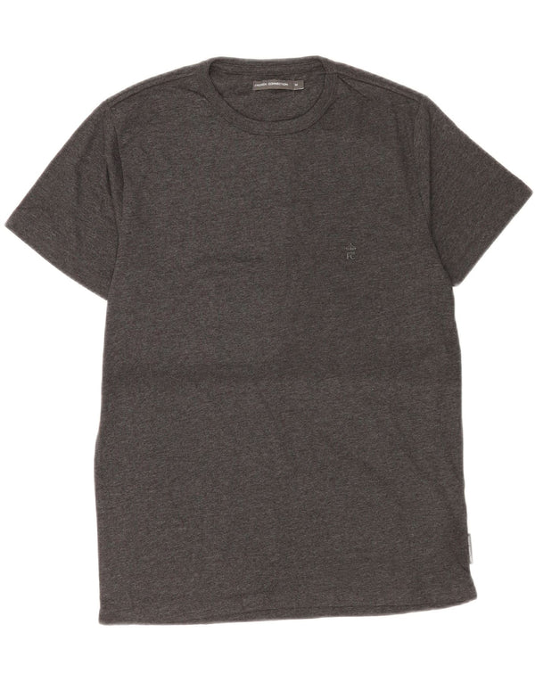 French Connection Mens T-Shirt Top Medium Grey Cotton