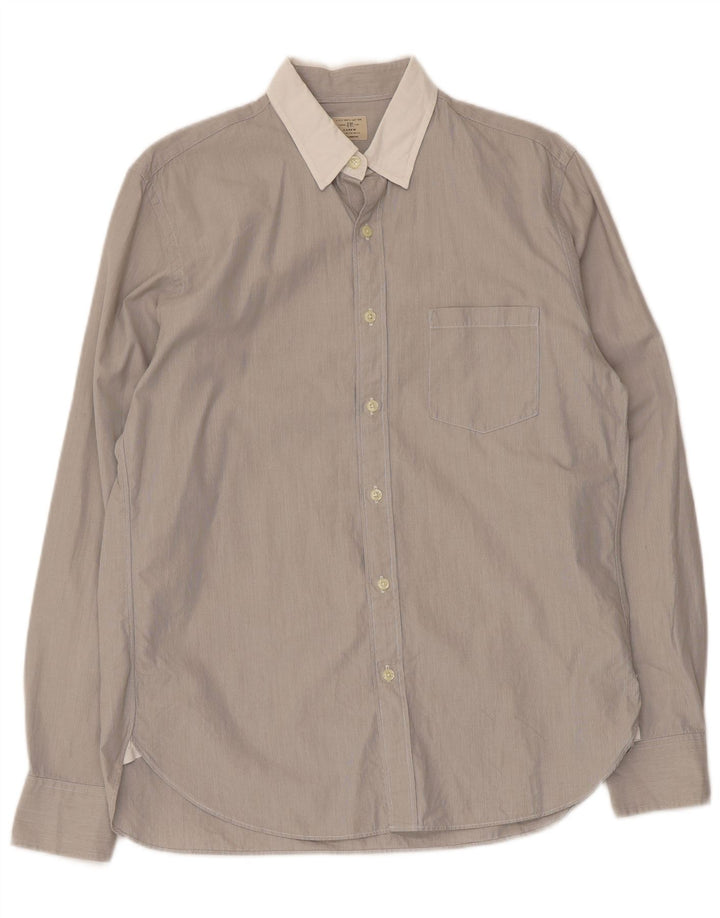 J. Crew Mens Shirt Medium Grey Cotton