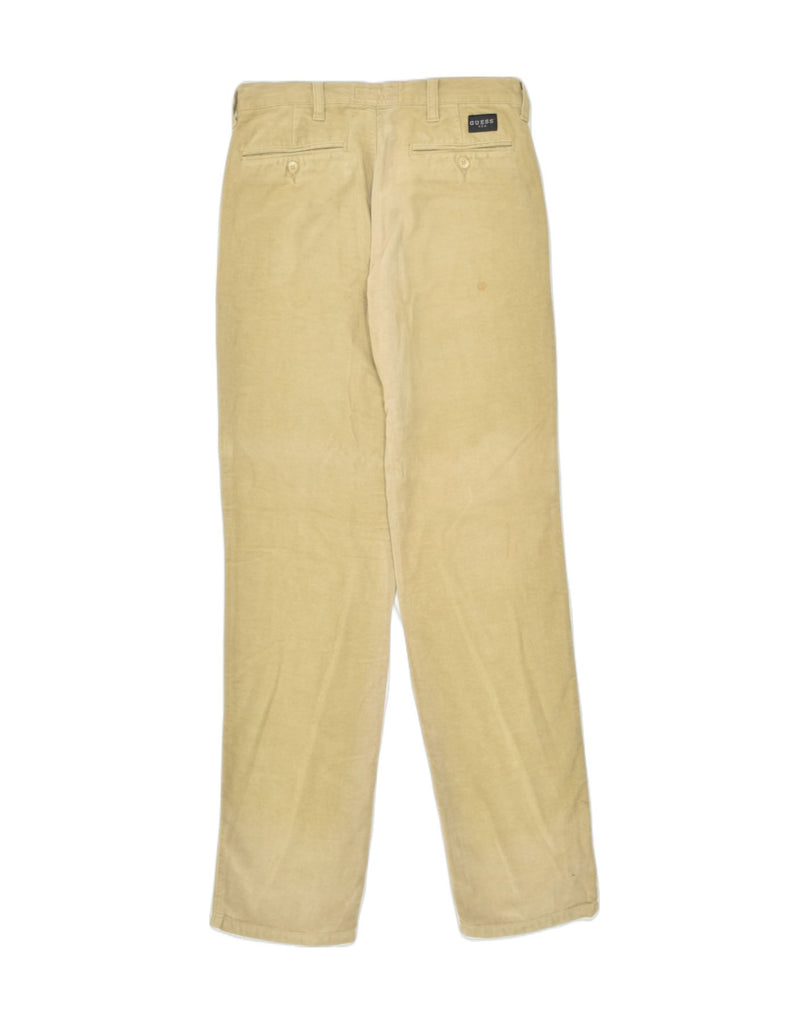 GUESS Womens Straight Chino Trousers W28 L34 Beige Cotton | Vintage | Thrift | Second-Hand | Used Clothing | Messina Hembry 