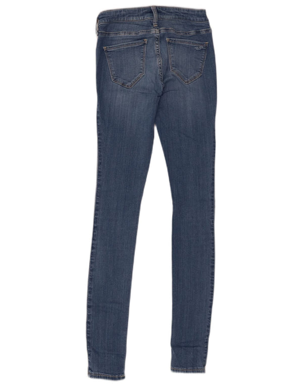 Hollister Womens Legging Low Waist Skinny Jeans US 0 XS W24 L30 Blue Cotton