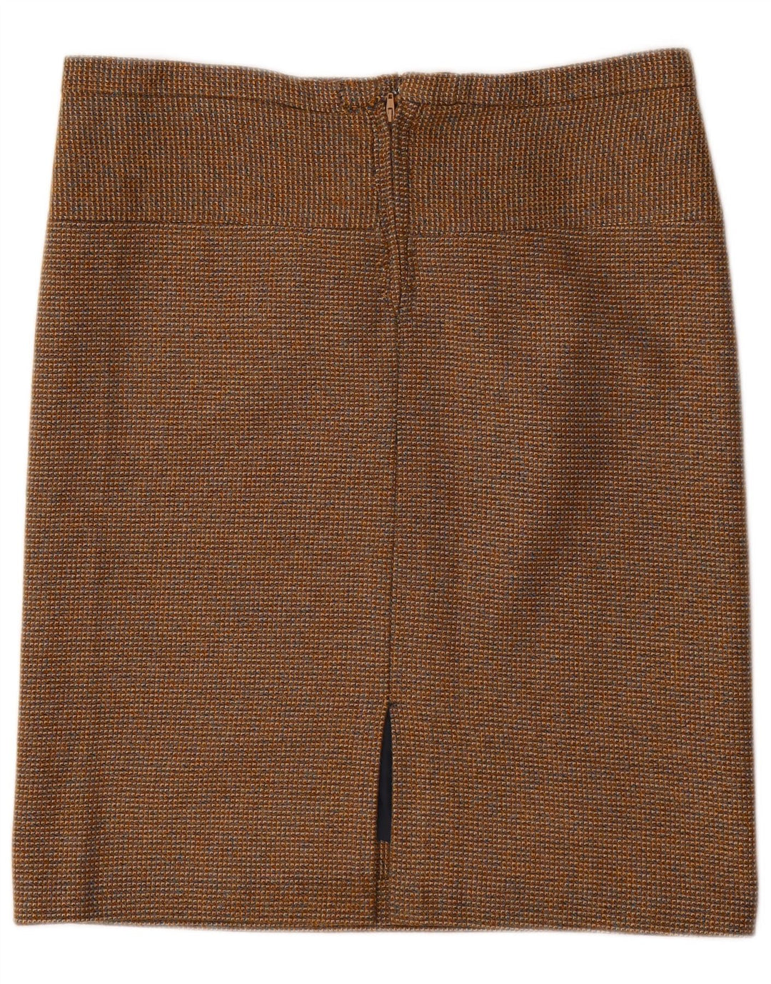 Vintage Womens Straight Skirt W34 Large Brown