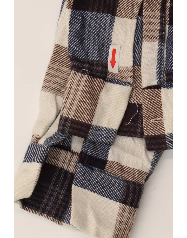 Vintage Mens Flannel Shirt Medium Multicoloured Check