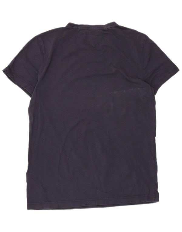 Tommy Hilfiger Mens T-Shirt Top Medium Navy Blue Cotton