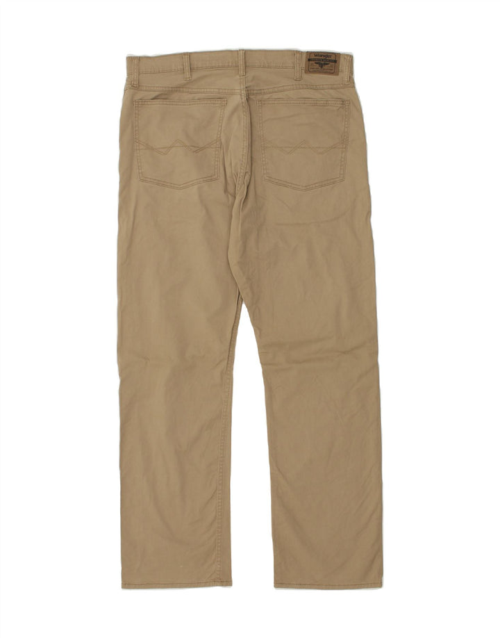 WRANGLER Mens Straight Casual Trousers W36 L31 Brown Vintage Wrangler and Second-Hand Wrangler from Messina Hembry 