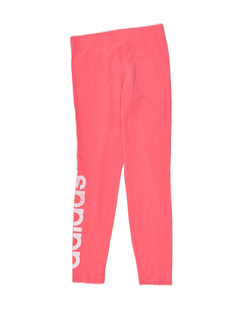 ADIDAS Girls Graphic Leggings 13-14 Years Pink Cotton | Vintage Adidas | Thrift | Second-Hand Adidas | Used Clothing | Messina Hembry 