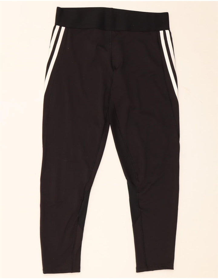 Adidas Womens Aeroready Leggings UK 12/14 Medium  Black Polyester