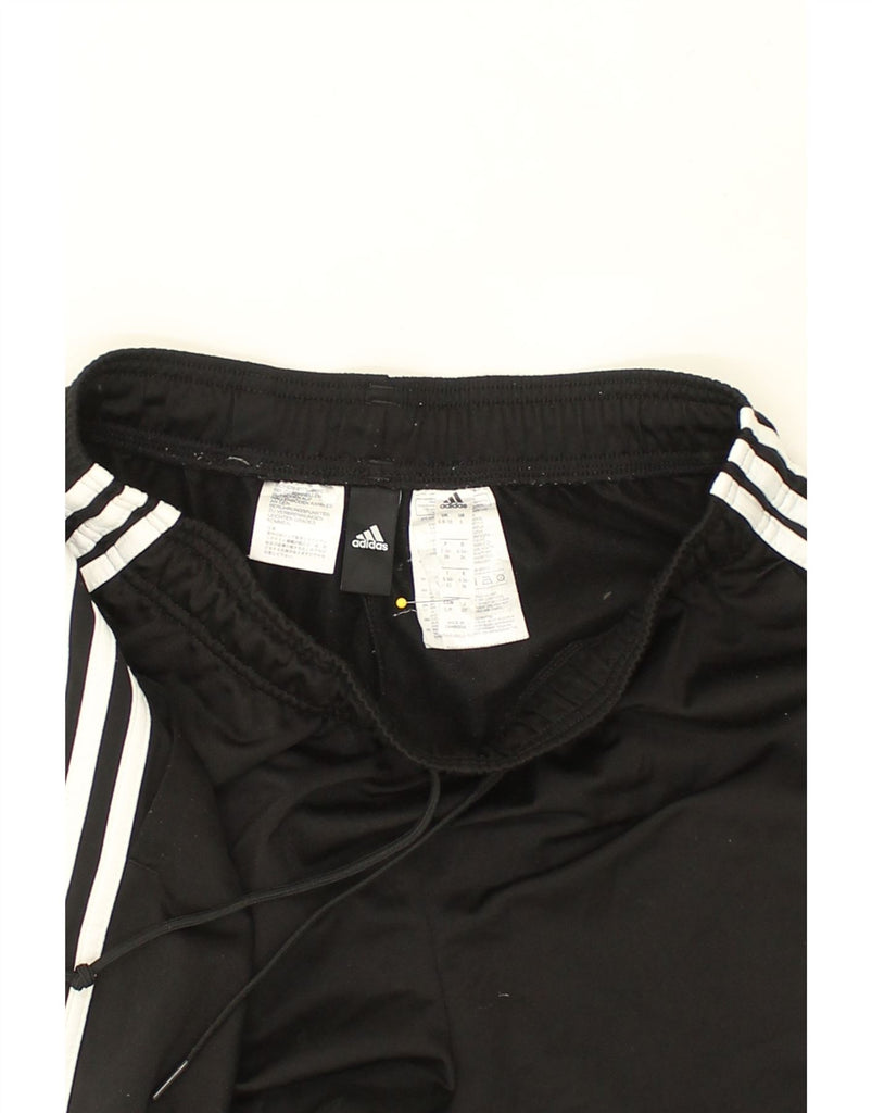 ADIDAS Womens Tracksuit Trousers UK 10 Small Black Polyester | Vintage Adidas | Thrift | Second-Hand Adidas | Used Clothing | Messina Hembry 