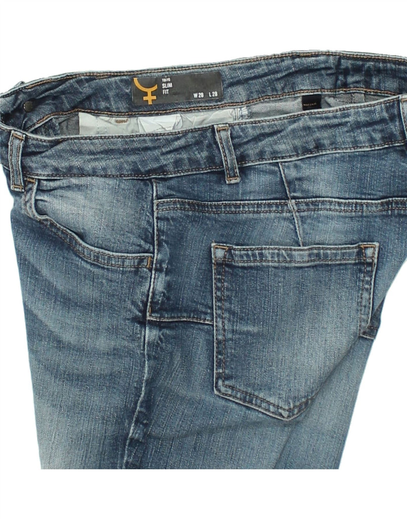 SISLEY Womens Slim Jeans W28 L28  Blue Cotton | Vintage Sisley | Thrift | Second-Hand Sisley | Used Clothing | Messina Hembry 