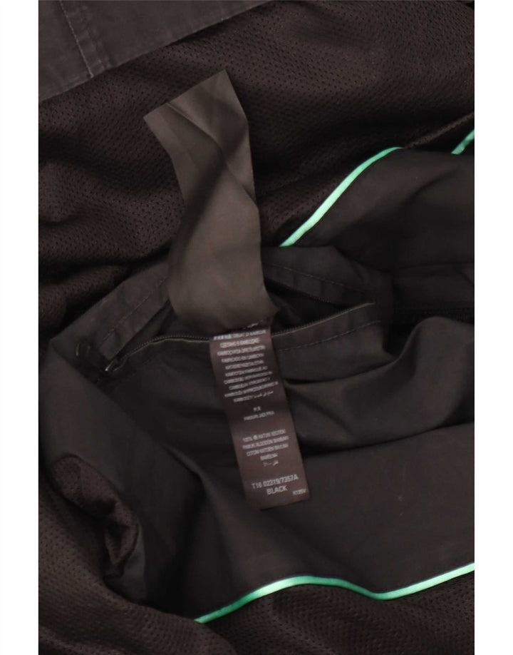 Marks & Spencer Mens Bomber Jacket UK 40 Large Black Cotton