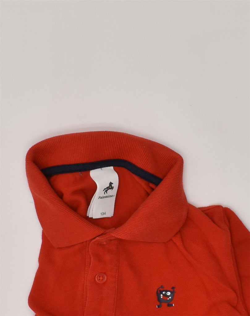 PALOMINO Boys Polo Shirt 9-10 Years Red Cotton | Vintage Palomino | Thrift | Second-Hand Palomino | Used Clothing | Messina Hembry 