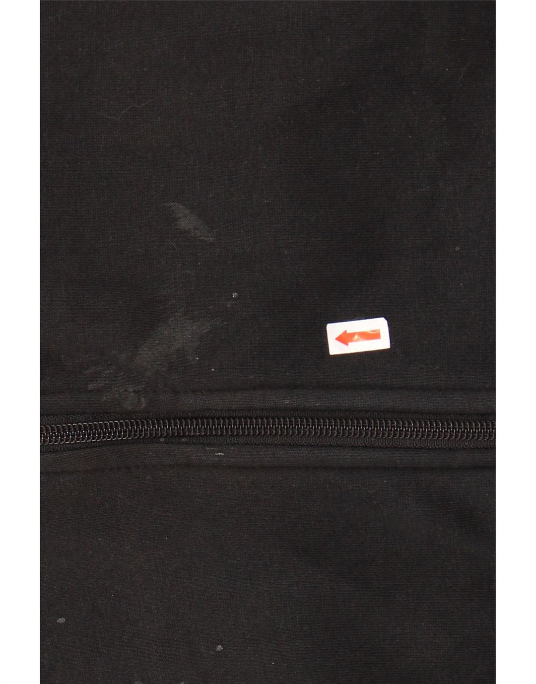 NIKE Mens Zip Hoodie Sweater Large Black Cotton