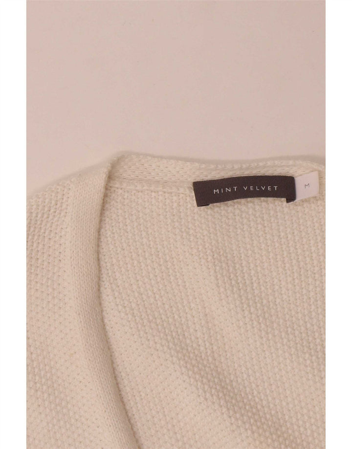 MINT VELVET Womens Oversized Longline Cardigan Sweater UK 14 Medium White