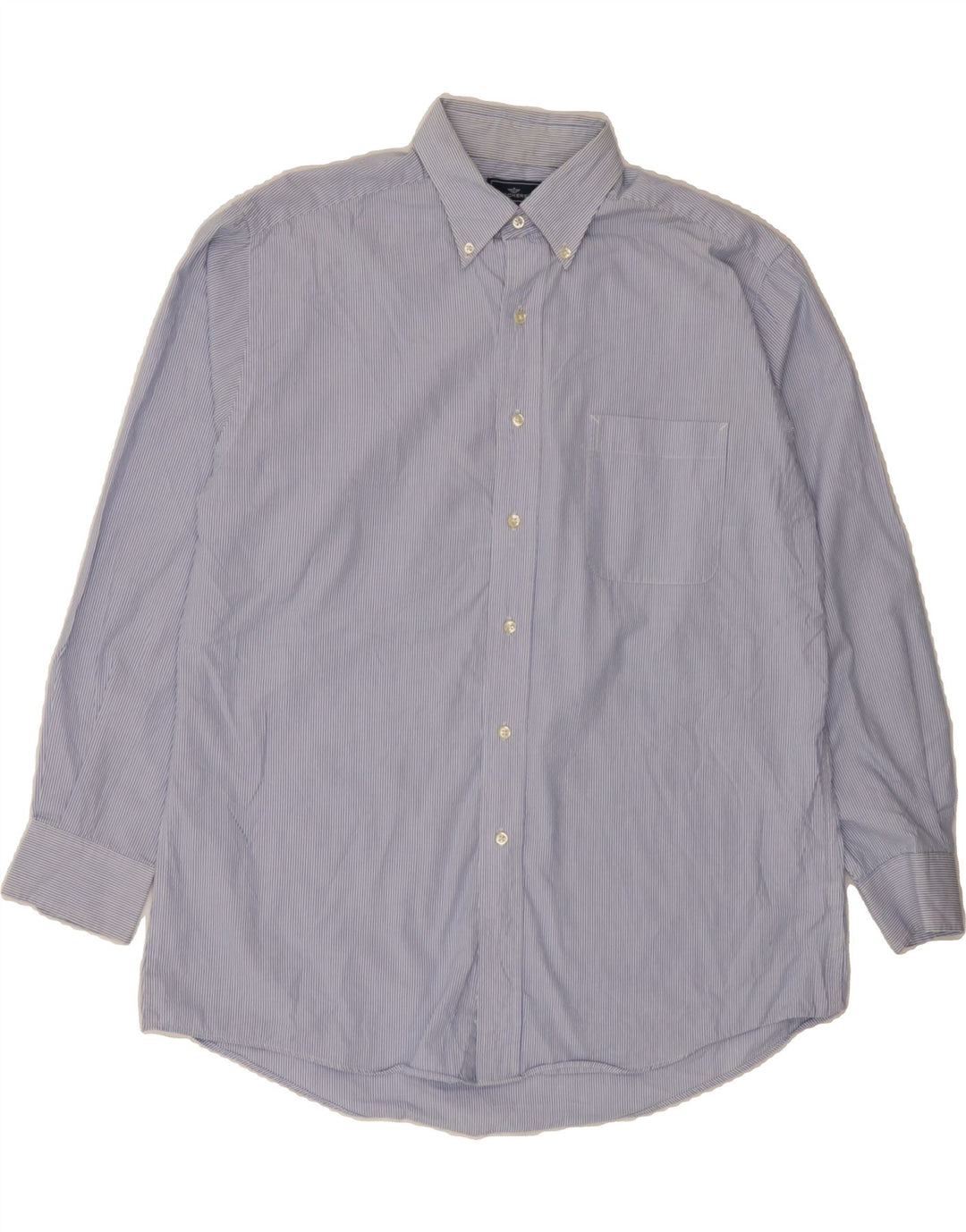 DOCKERS Mens Shirt Size 15 1/2 Medium Blue Pinstripe Cotton Vintage Dockers and Second-Hand Dockers from Messina Hembry 