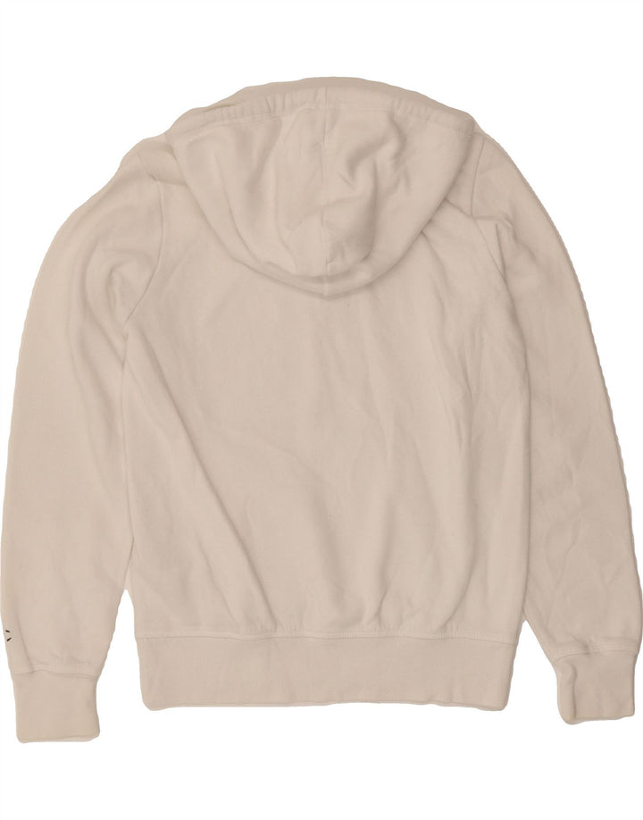 CHAMPION Womens Hoodie Jumper UK 14 Medium White Cotton Vintage Champion and Second-Hand Champion from Messina Hembry 