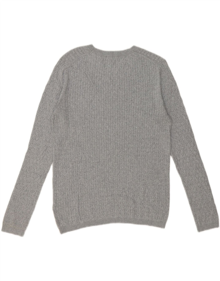 TOMMY HILFIGER Mens Crew Neck Jumper Sweater Large Grey Cotton Vintage Tommy Hilfiger and Second-Hand Tommy Hilfiger from Messina Hembry 