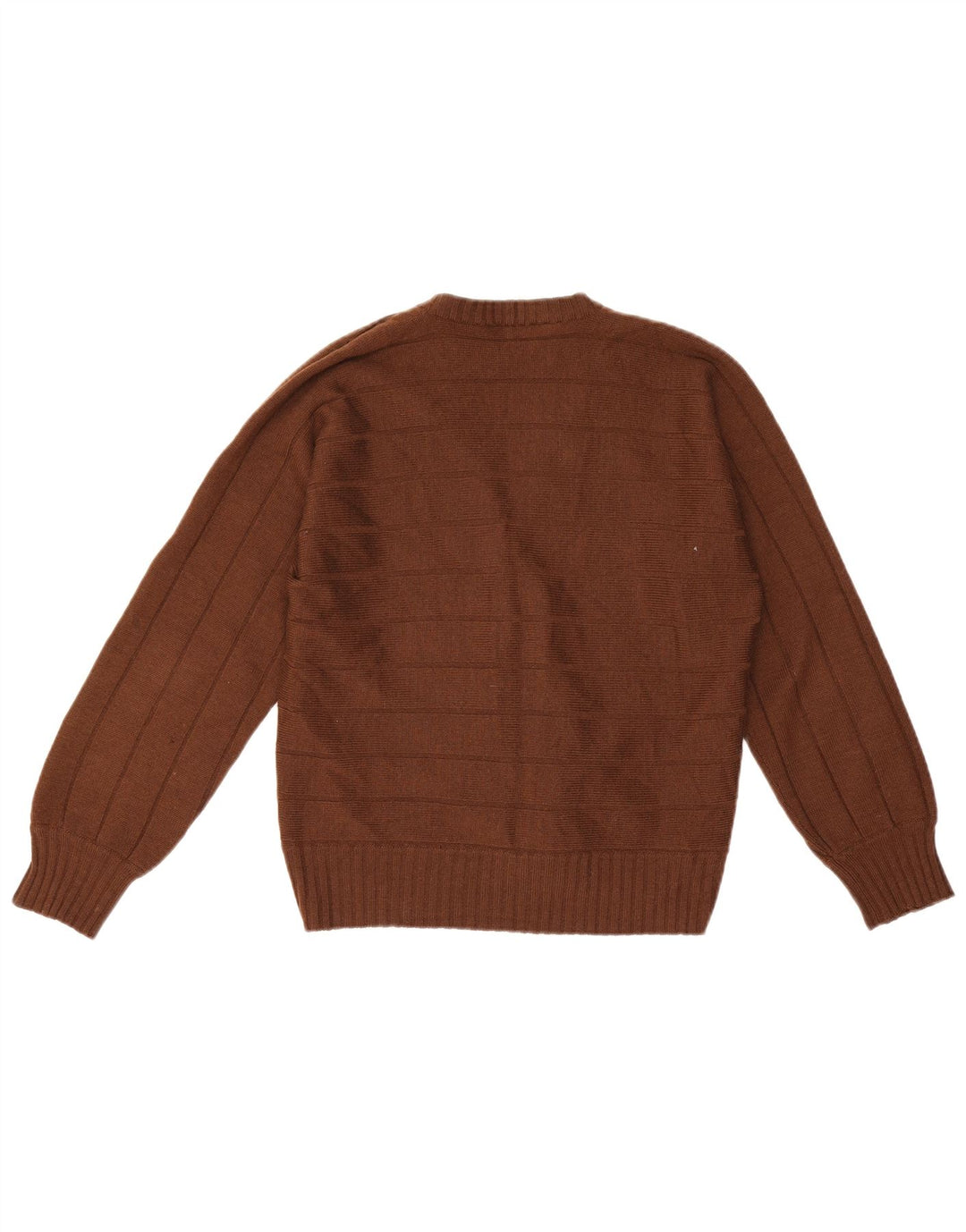 Luisa Spagnoli Womens Cardigan Sweater UK 14 Medium Brown Striped Wool