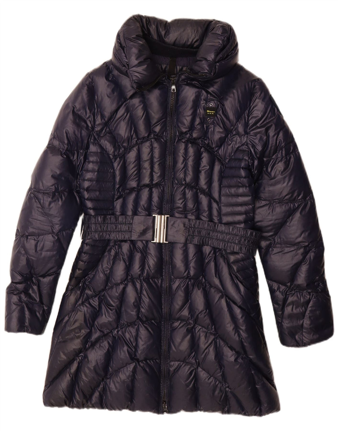 Blauer Womens Padded Coat UK 18 XL Navy Blue Polyester