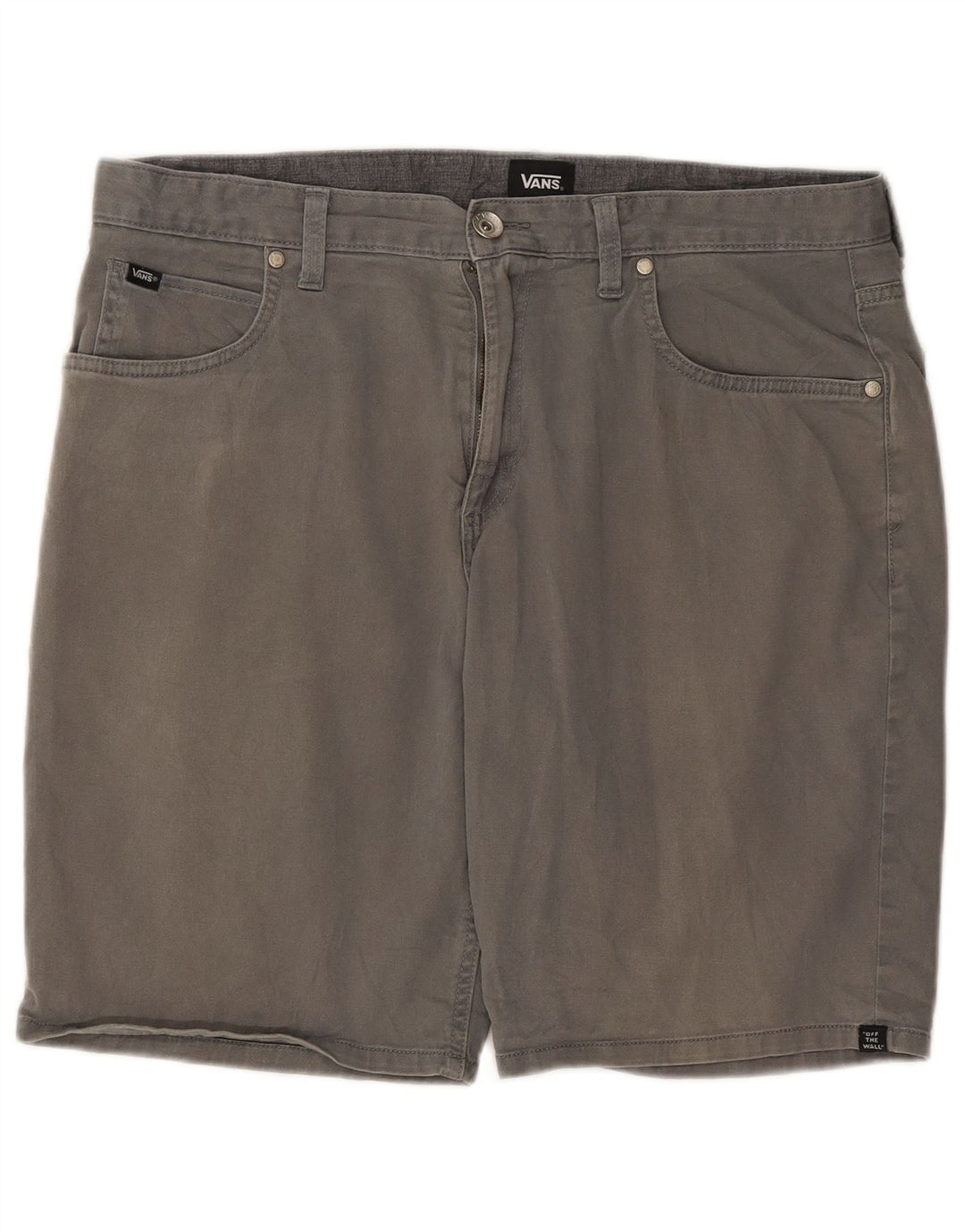 Vans Mens Casual Shorts W34 Large Grey Cotton