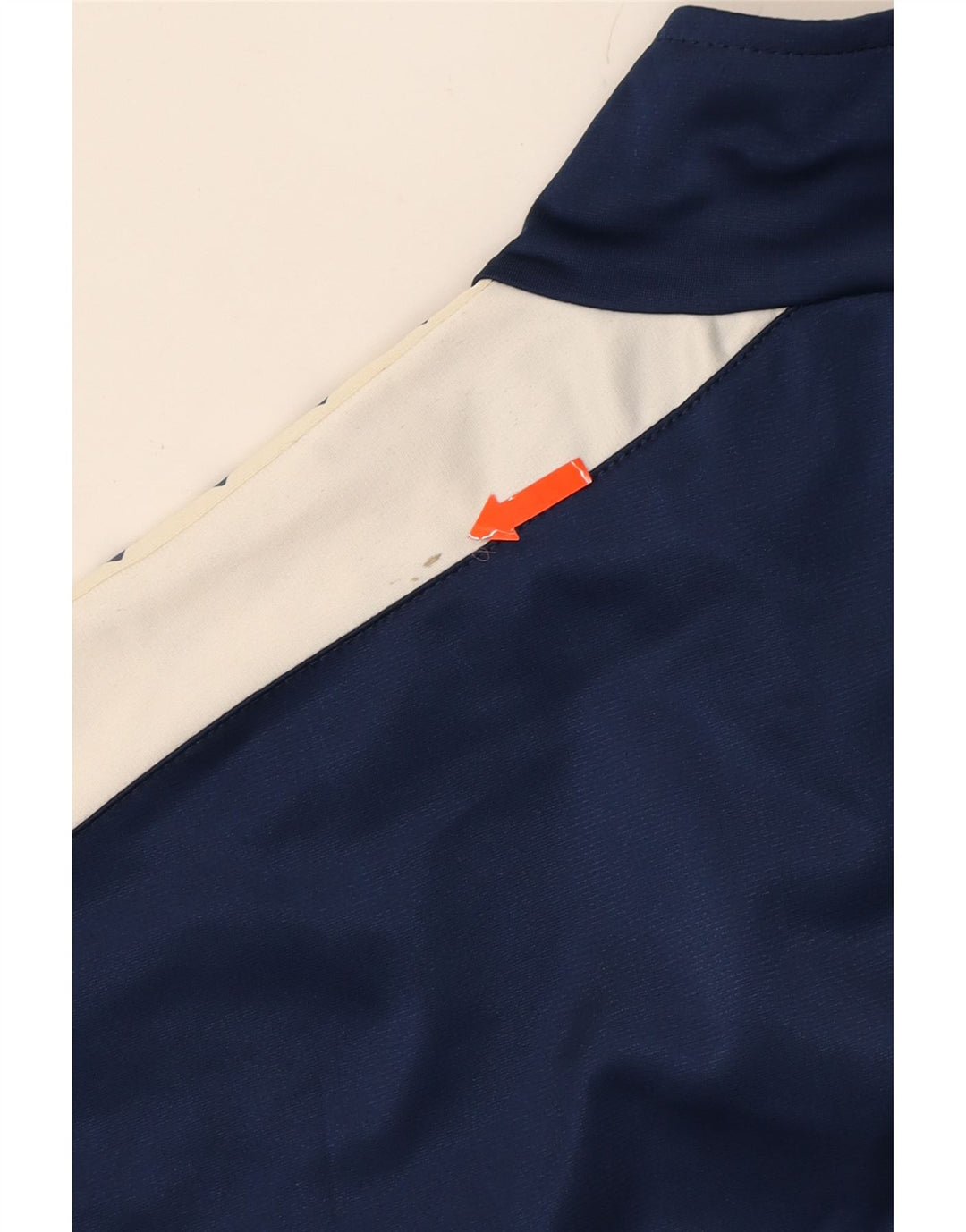 ARENA Mens Graphic Tracksuit Top Jacket Large Navy Blue Colourblock Vintage Arena and Second-Hand Arena from Messina Hembry 