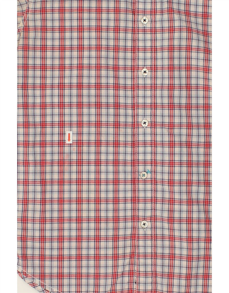 TOMMY HILFIGER Mens Shirt Small Red Check Cotton | Vintage Tommy Hilfiger | Thrift | Second-Hand Tommy Hilfiger | Used Clothing | Messina Hembry 