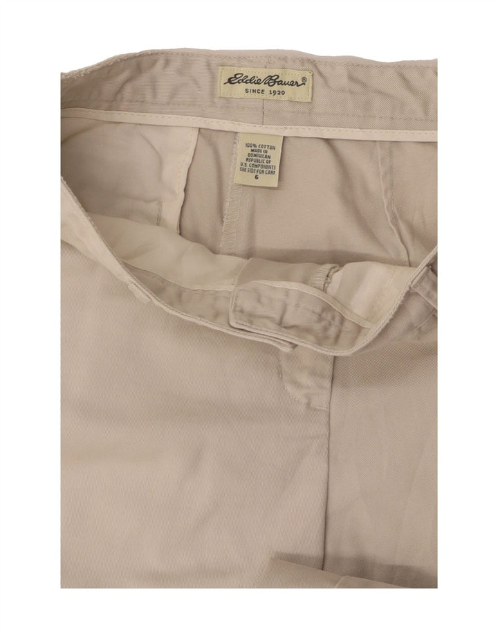 EDDIE BAUER Womens Straight Chino Trousers US 6 Medium W28 L31 Beige Vintage Eddie Bauer and Second-Hand Eddie Bauer from Messina Hembry 