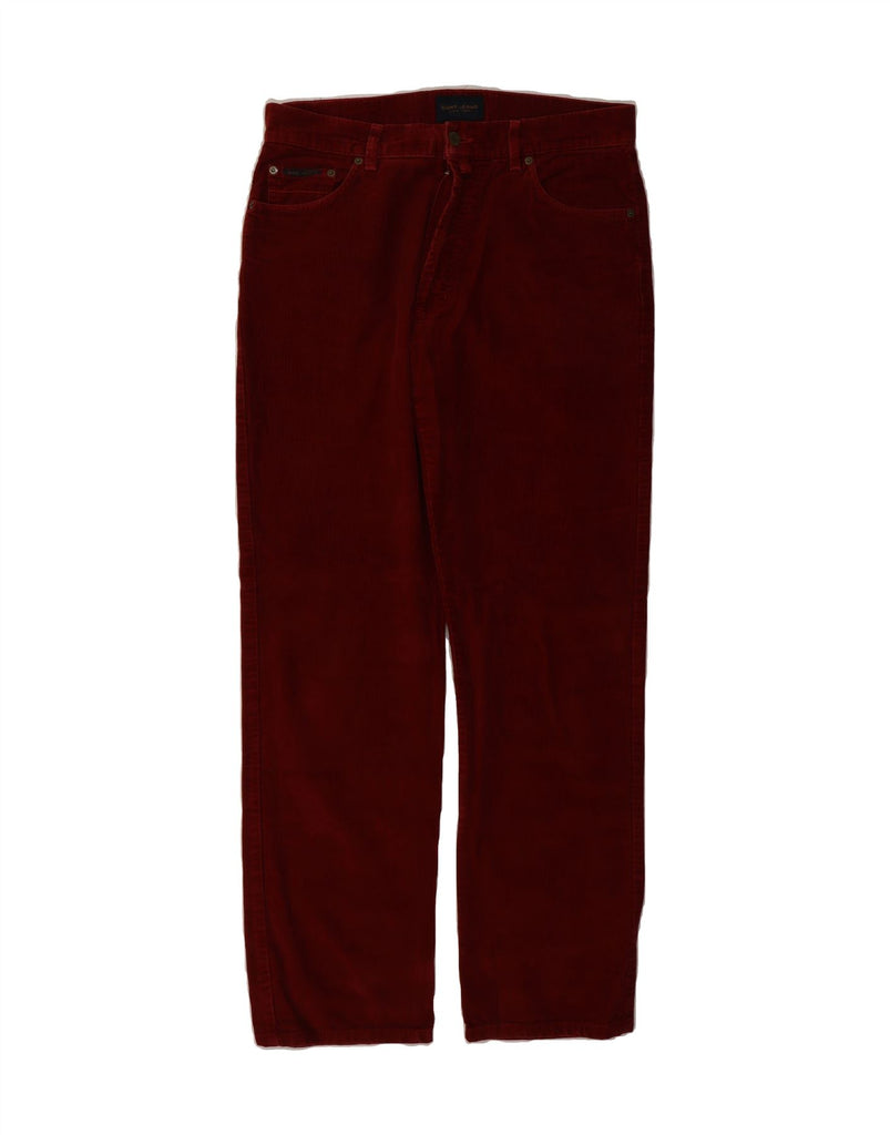 GANT Mens Straight Corduroy Trousers W34 L34 Burgundy Cotton Vintage Gant and Second-Hand Gant from Messina Hembry 