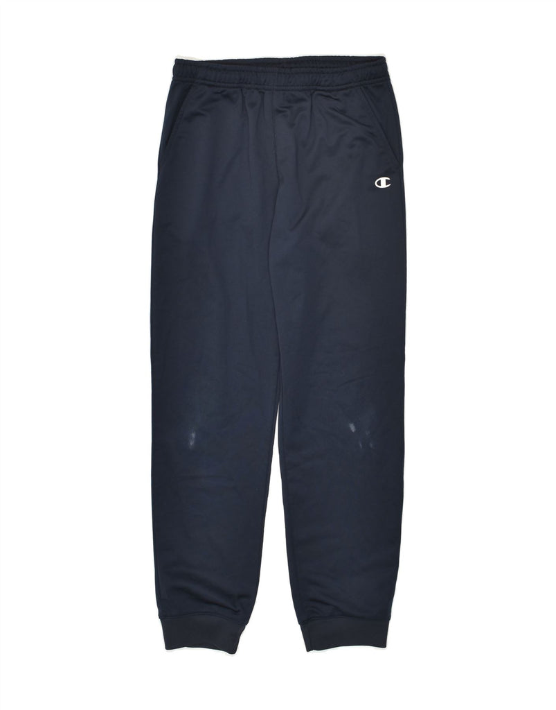 CHAMPION Boys Tracksuit Trousers Joggers 11-12 Years Large  Navy Blue | Vintage Champion | Thrift | Second-Hand Champion | Used Clothing | Messina Hembry 