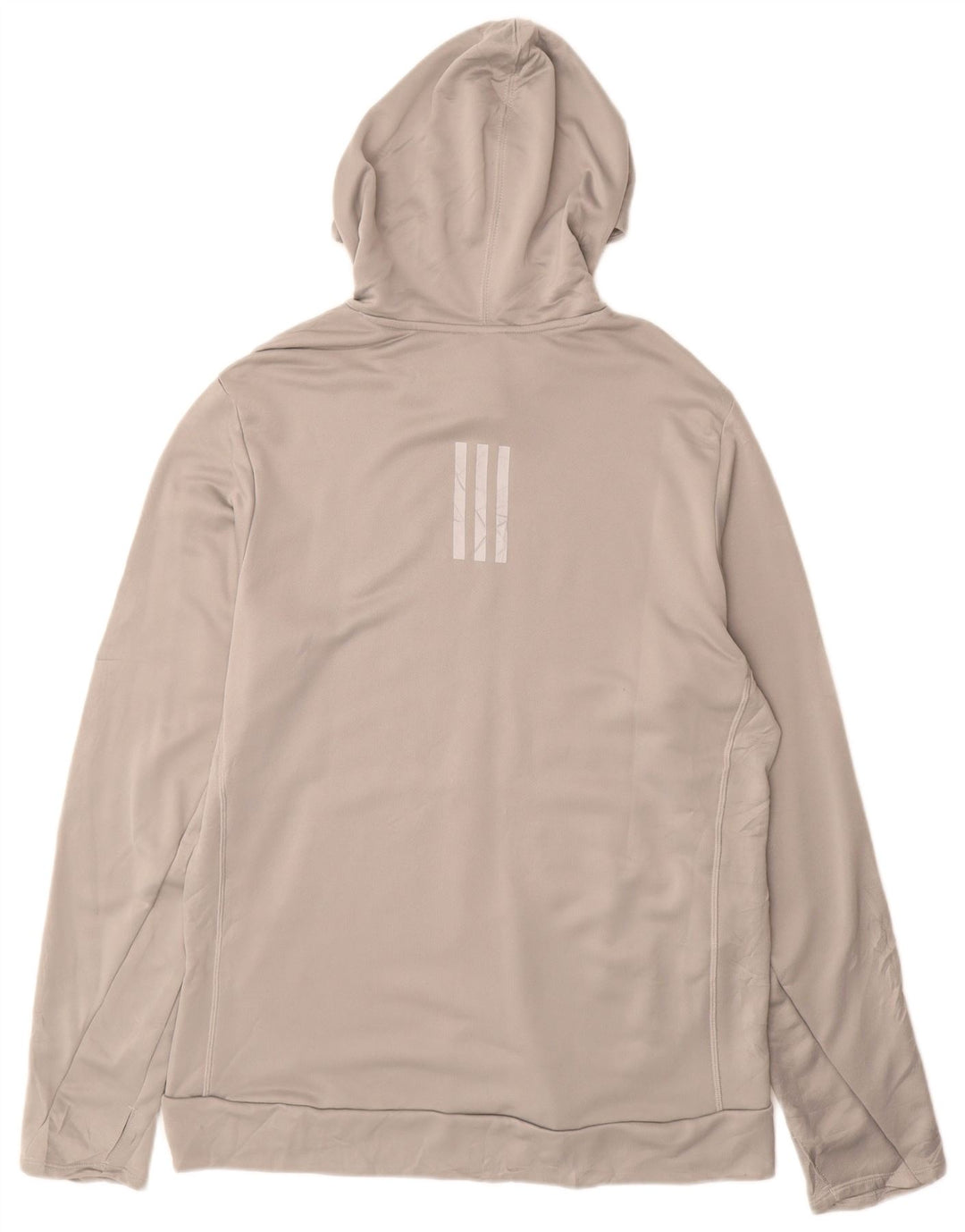 Adidas Mens Tracksuit Top Jacket Large Grey Polyester