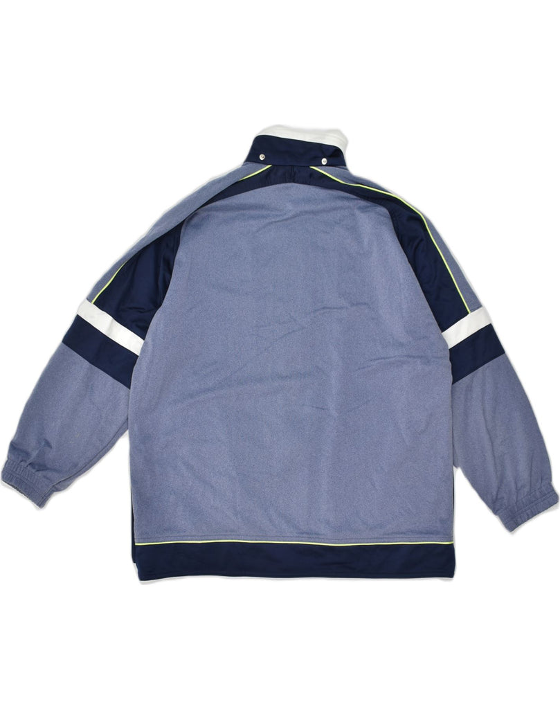 DIADORA Mens Tracksuit Top Jacket UK 38 Medium Blue Colourblock Polyester | Vintage Diadora | Thrift | Second-Hand Diadora | Used Clothing | Messina Hembry 