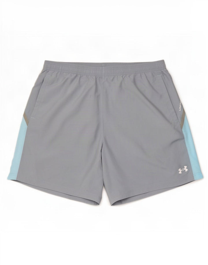 Under Armour Mens Sport Shorts XL Grey Colourblock Polyester