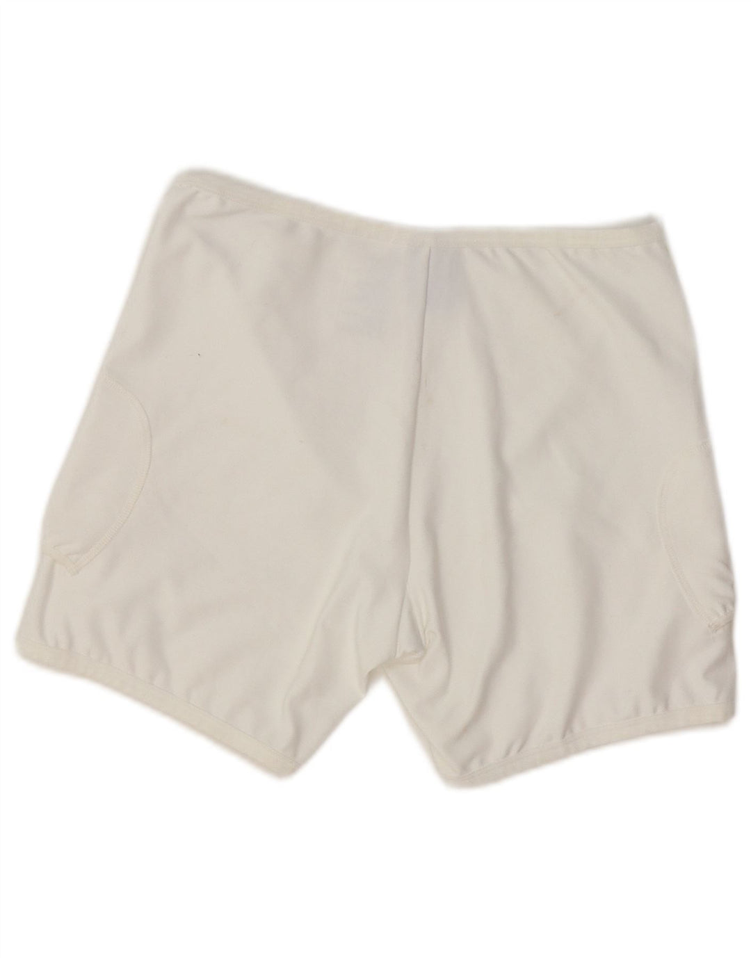 NIKE Womens Dri Fit Sport Shorts UK 12 Medium White Polyester
