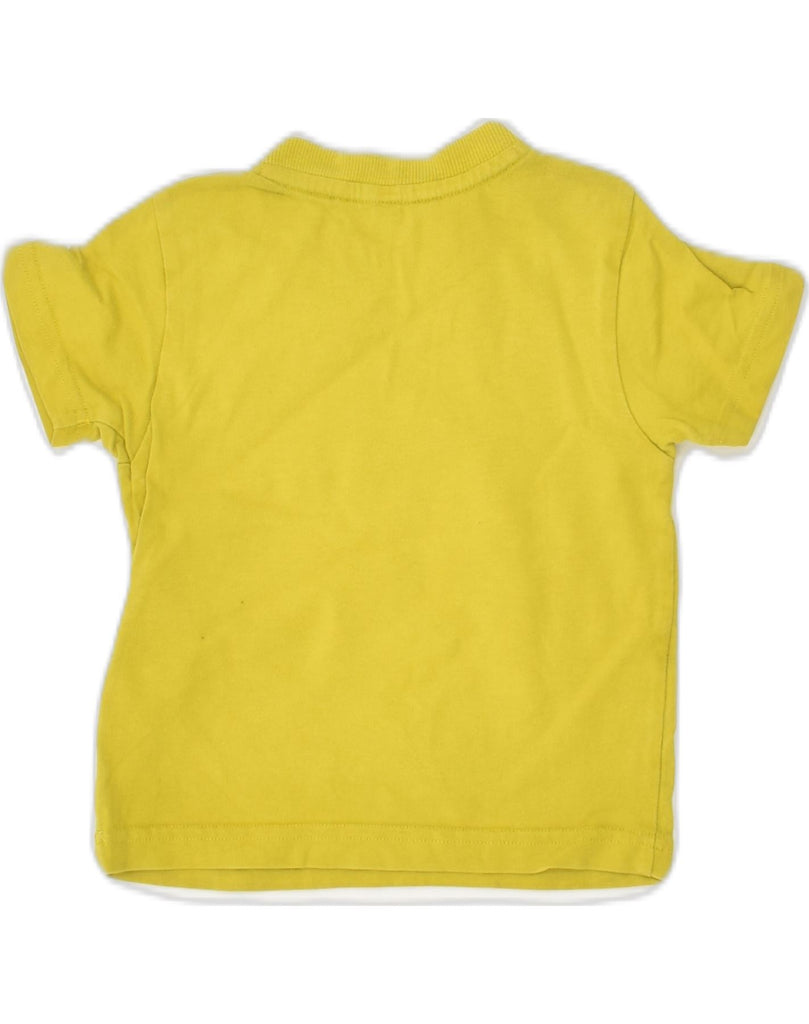 ADIDAS Baby Boys Graphic T-Shirt Top 6-9 Months Yellow Cotton | Vintage Adidas | Thrift | Second-Hand Adidas | Used Clothing | Messina Hembry 