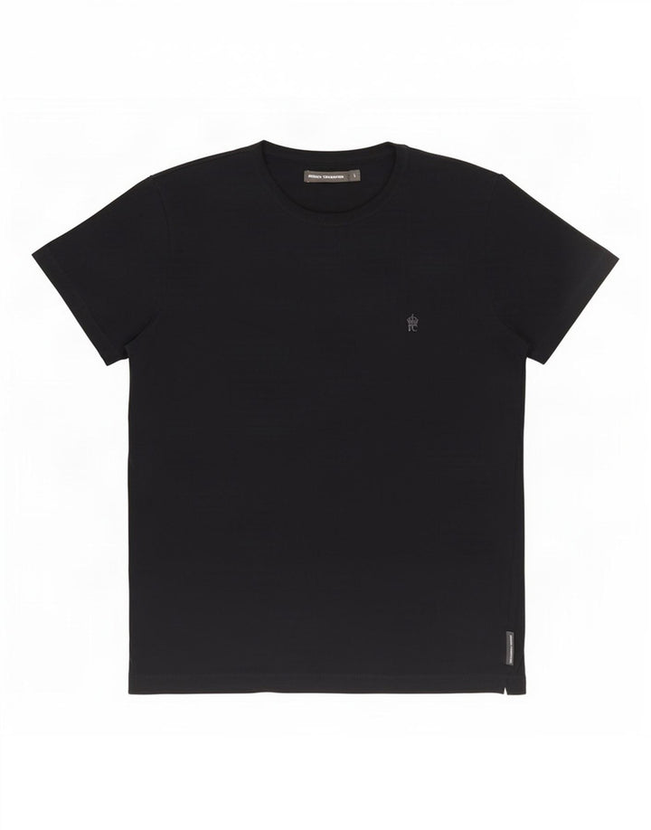 French Connection Mens T-Shirt Top Large Black Cotton