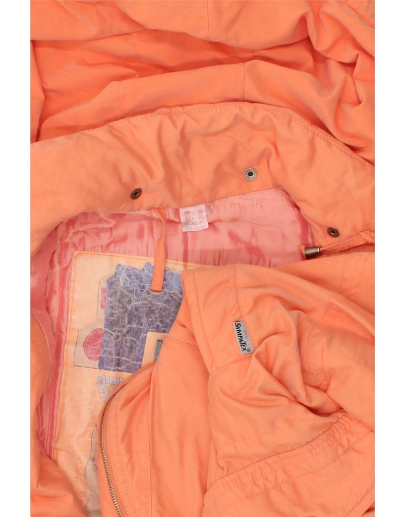 SYMPATEX Womens Oversized Padded Coat UK 16 Large Orange Polyester Vintage Sympatex and Second-Hand Sympatex from Messina Hembry 