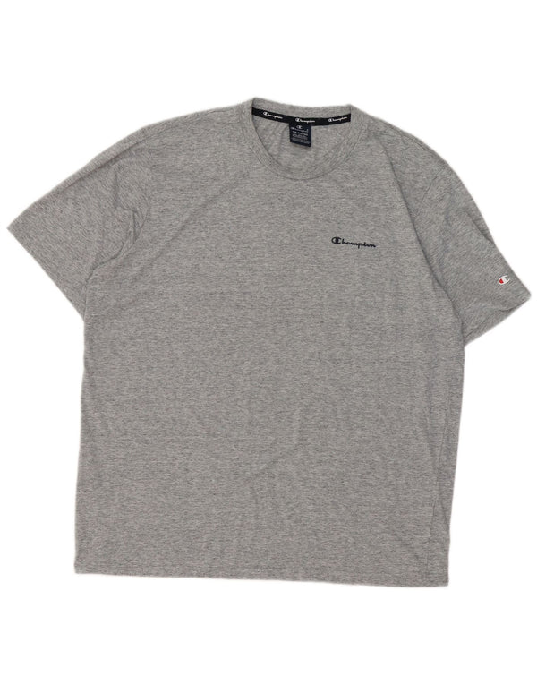 Champion Mens T-Shirt Top 4XL Grey Flecked