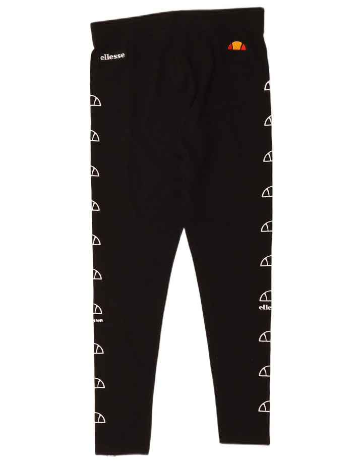 Ellesse Womens Graphic Leggings UK 14 Large  Black