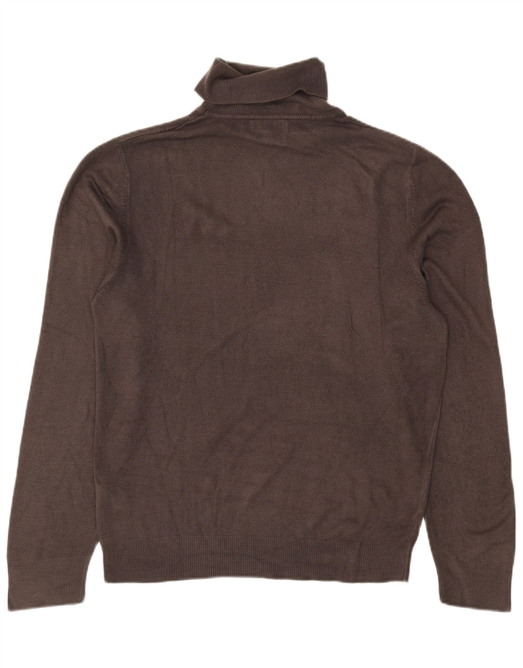 Marks & Spencer Mens Roll Neck Jumper Sweater Medium Grey Acrylic