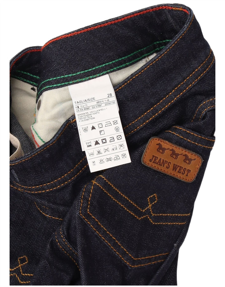 Jean's West Womens Flared Jeans W28 L34 Navy Blue Cotton