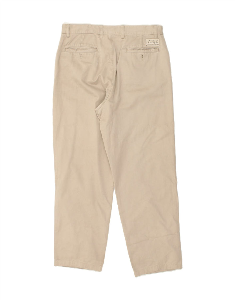 AVIREX Mens Tapered Casual Trousers W33 L29 Beige Cotton Vintage Avirex and Second-Hand Avirex from Messina Hembry 